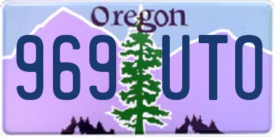 OR license plate 969UTO