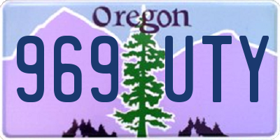 OR license plate 969UTY