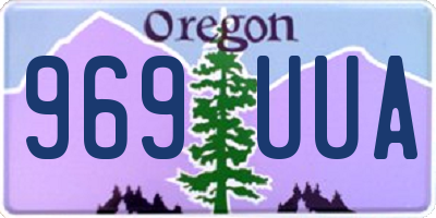 OR license plate 969UUA