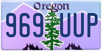 OR license plate 969UUP