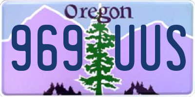 OR license plate 969UUS