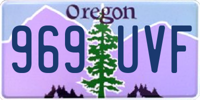 OR license plate 969UVF
