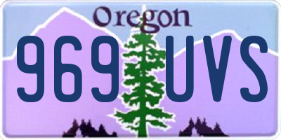 OR license plate 969UVS