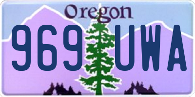 OR license plate 969UWA