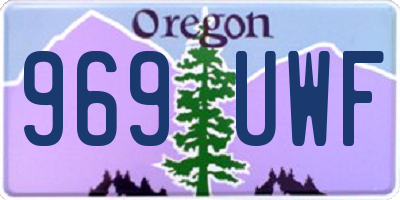 OR license plate 969UWF