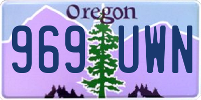 OR license plate 969UWN