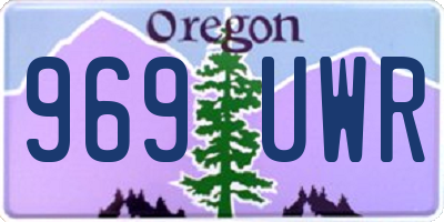 OR license plate 969UWR