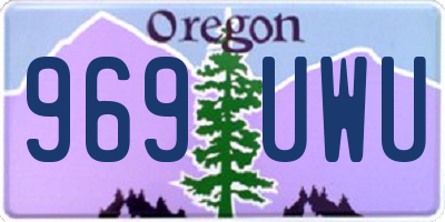 OR license plate 969UWU