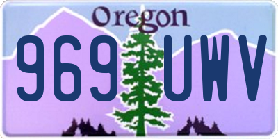 OR license plate 969UWV