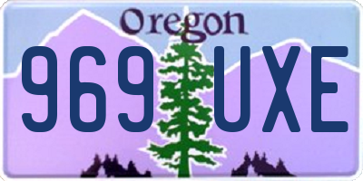 OR license plate 969UXE