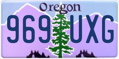 OR license plate 969UXG