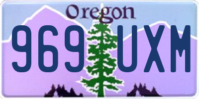 OR license plate 969UXM