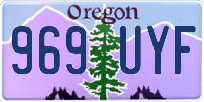 OR license plate 969UYF