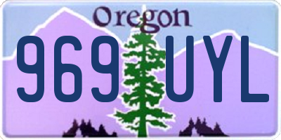 OR license plate 969UYL