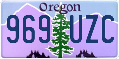 OR license plate 969UZC