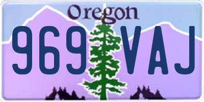 OR license plate 969VAJ