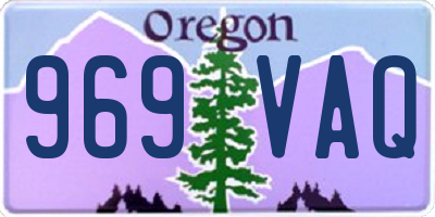 OR license plate 969VAQ