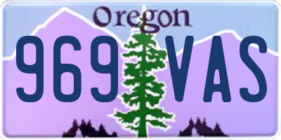 OR license plate 969VAS
