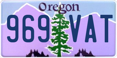 OR license plate 969VAT