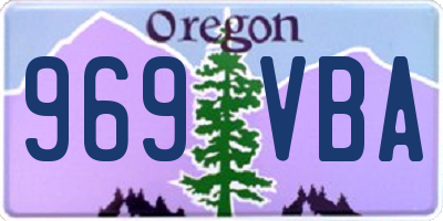 OR license plate 969VBA