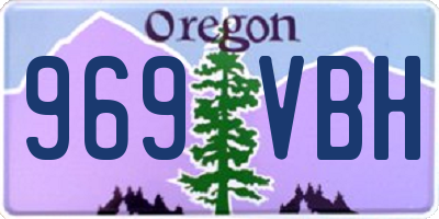 OR license plate 969VBH