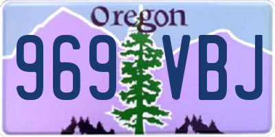 OR license plate 969VBJ