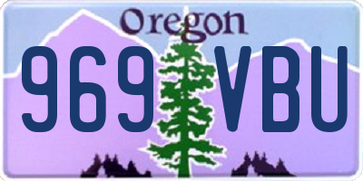 OR license plate 969VBU