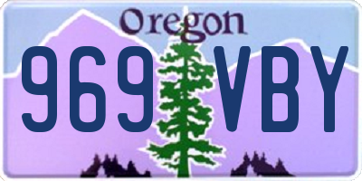 OR license plate 969VBY