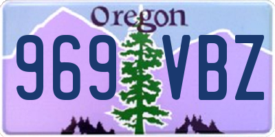 OR license plate 969VBZ