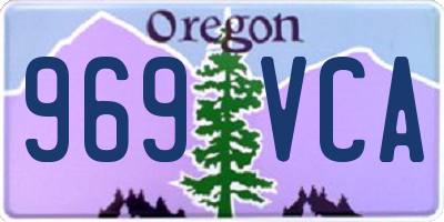 OR license plate 969VCA