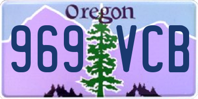 OR license plate 969VCB