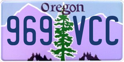 OR license plate 969VCC