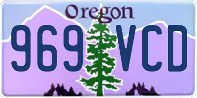 OR license plate 969VCD