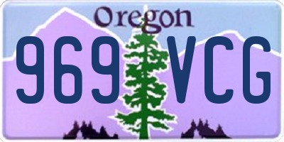 OR license plate 969VCG