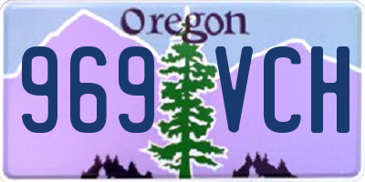 OR license plate 969VCH