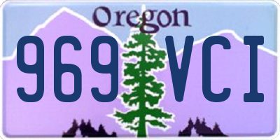 OR license plate 969VCI