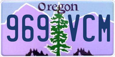OR license plate 969VCM