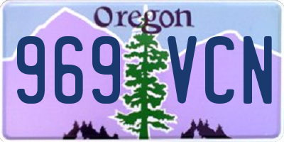 OR license plate 969VCN