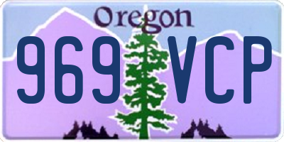 OR license plate 969VCP