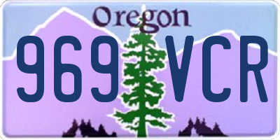 OR license plate 969VCR