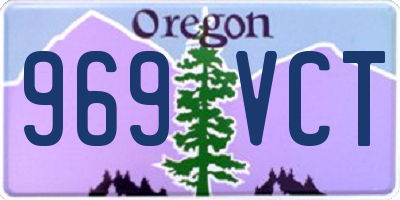 OR license plate 969VCT