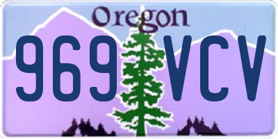 OR license plate 969VCV