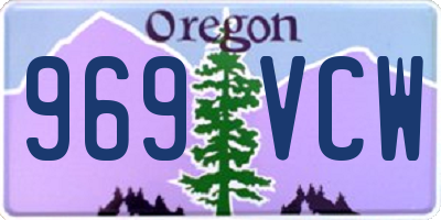 OR license plate 969VCW