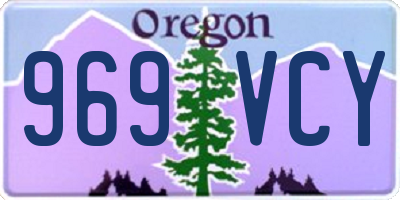 OR license plate 969VCY