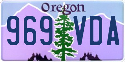 OR license plate 969VDA