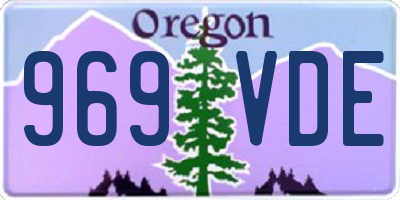 OR license plate 969VDE