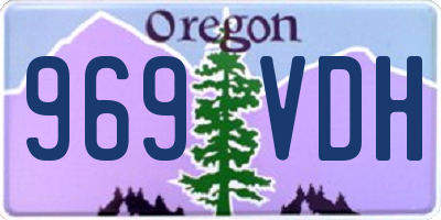 OR license plate 969VDH