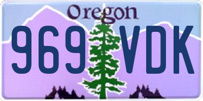 OR license plate 969VDK