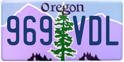 OR license plate 969VDL