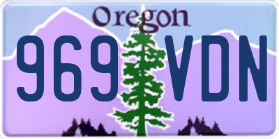 OR license plate 969VDN